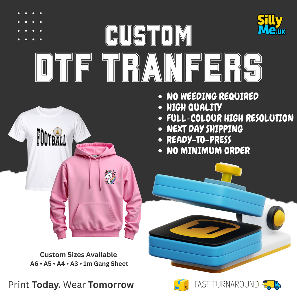 DTF Transfers Ready to Press - Using your own Gang Sheet
