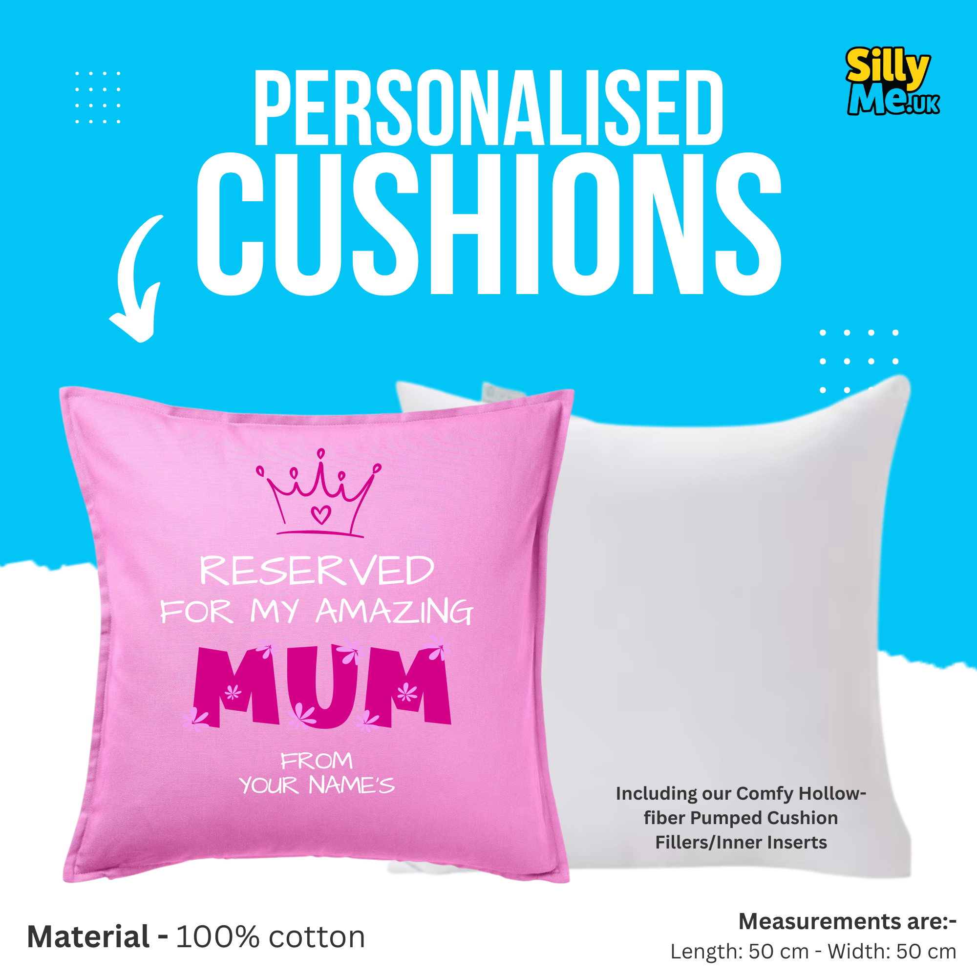 “Reserved for My Amazing Mum” Cushion