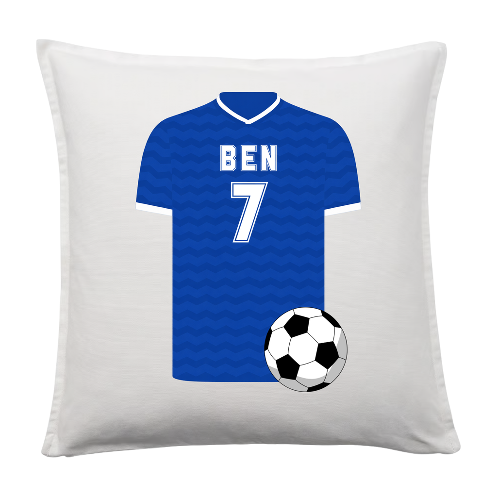 Personalised Football T-Shirt Cushion