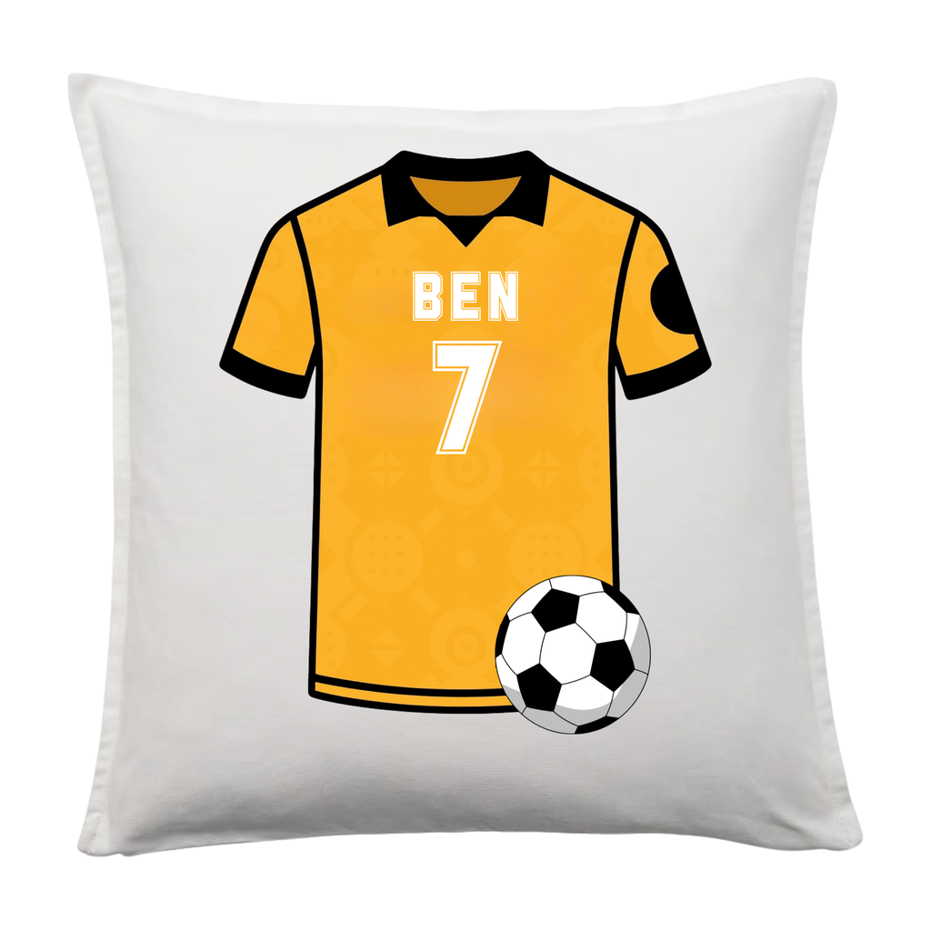 Personalised Football T-Shirt Cushion