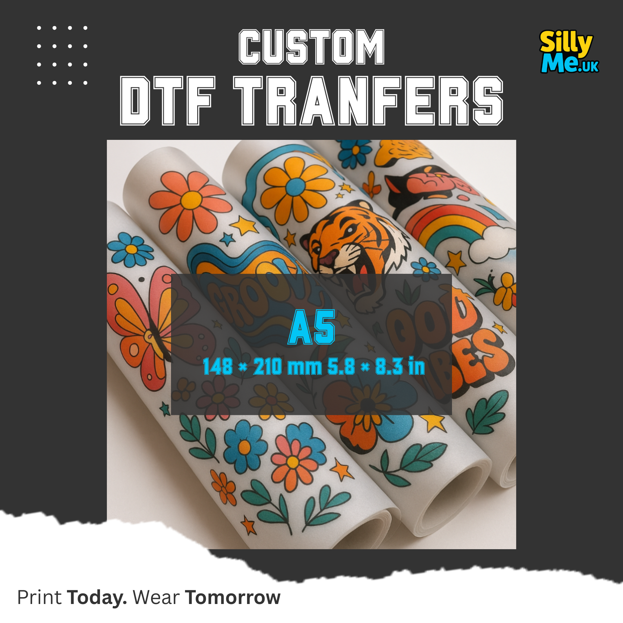 DTF Transfers Ready to Press - Using your own Gang Sheet