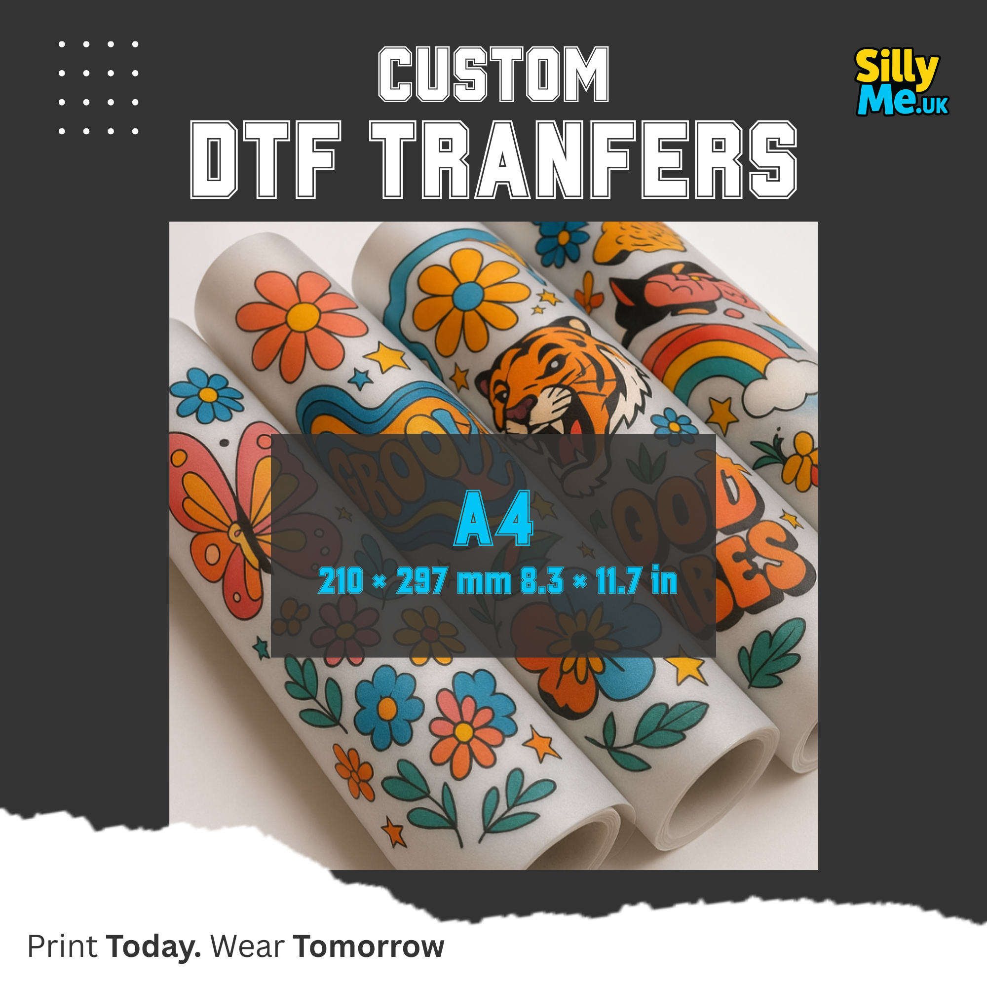 DTF Transfers Ready to Press - Using your own Gang Sheet