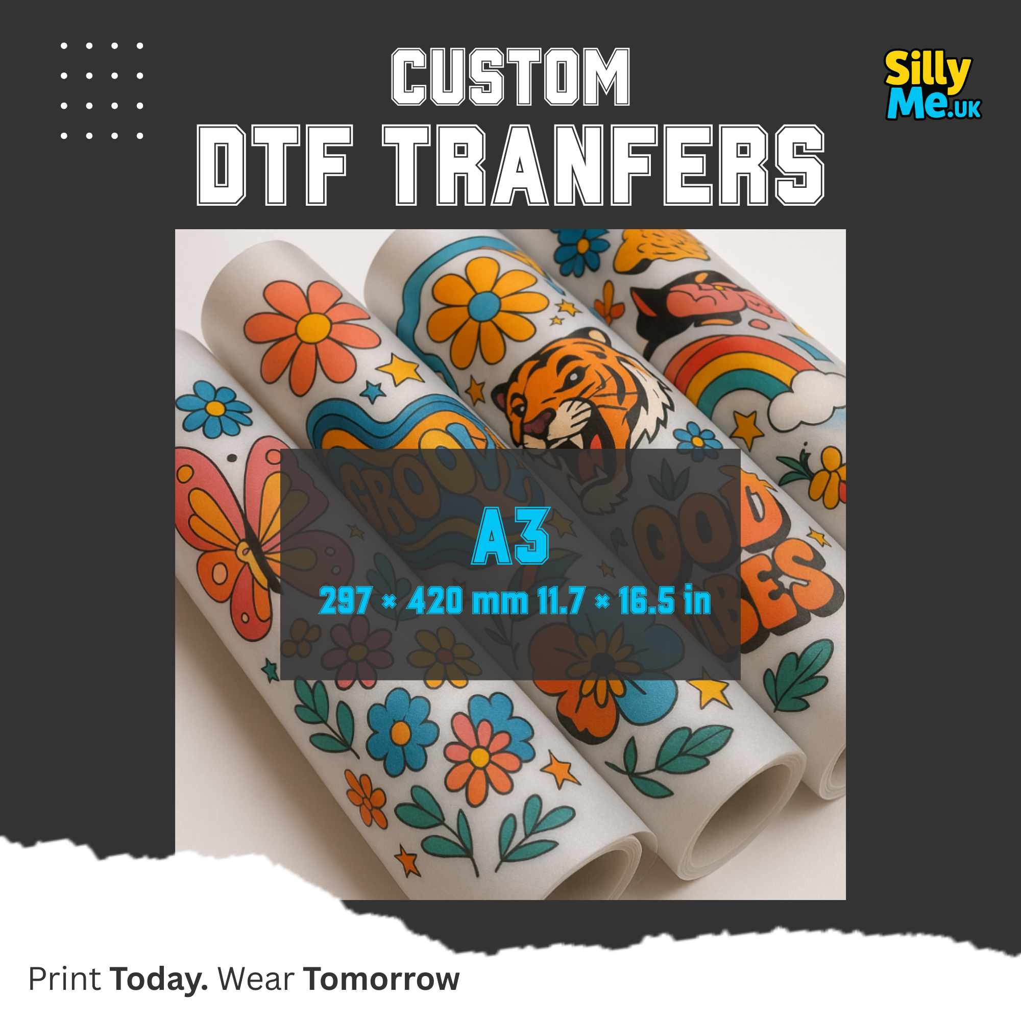 DTF Transfers Ready to Press - Using your own Gang Sheet