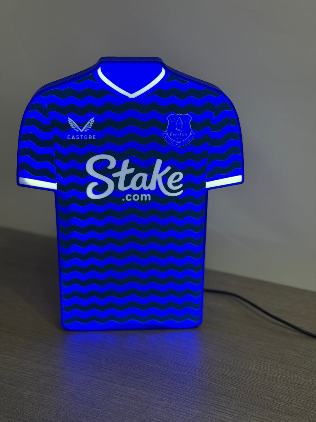 Everton Football T-Shirt LED Light Box