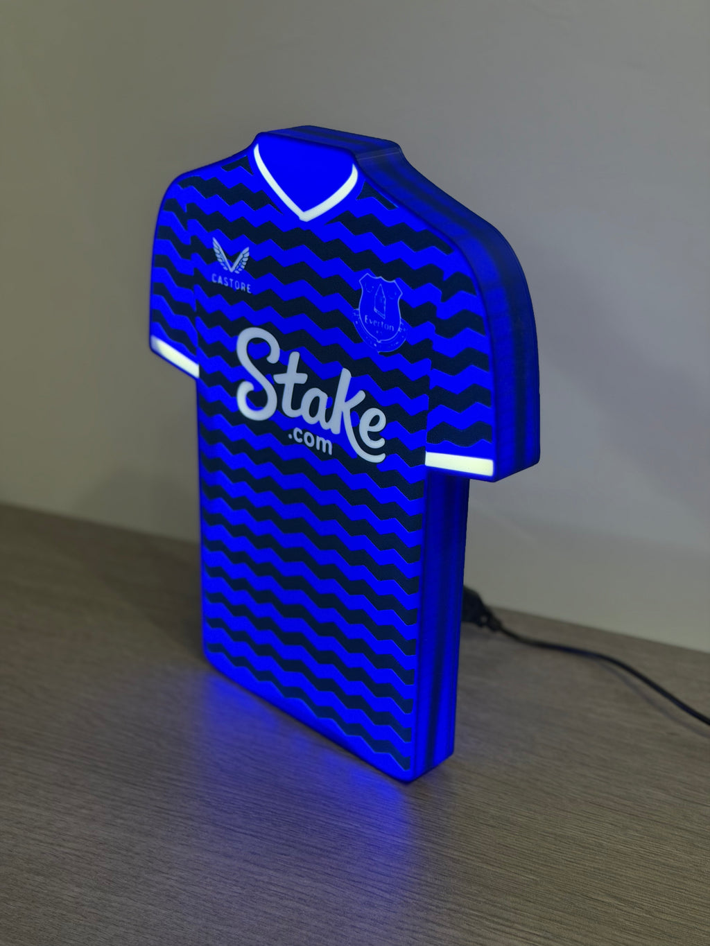 Everton Football T-Shirt LED Light Box