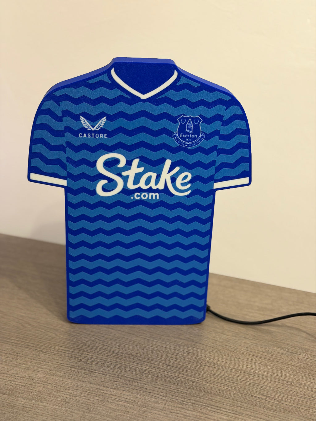 Everton Football T-Shirt LED Light Box