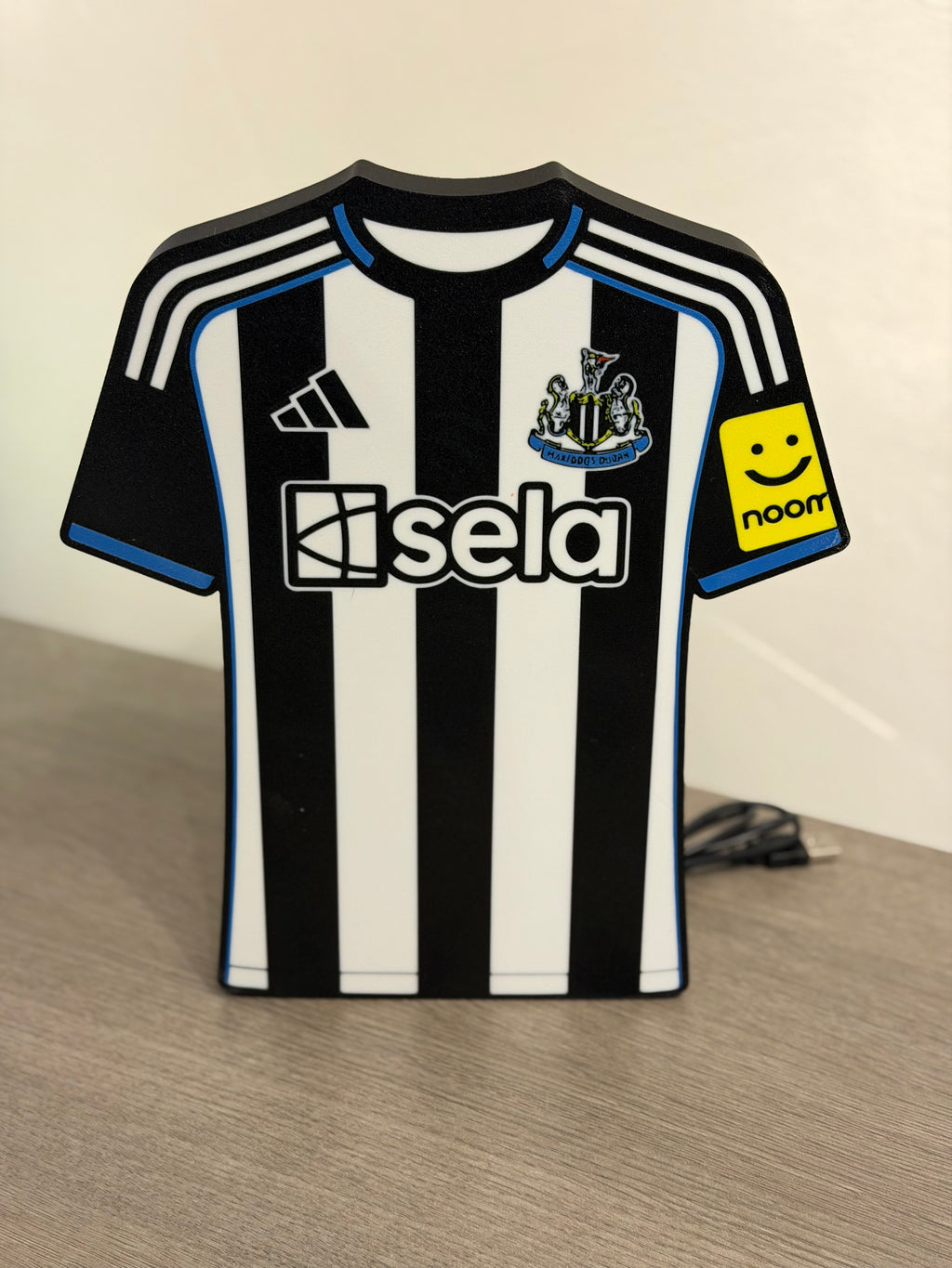 Leeds United Football T-Shirt LED Light Box