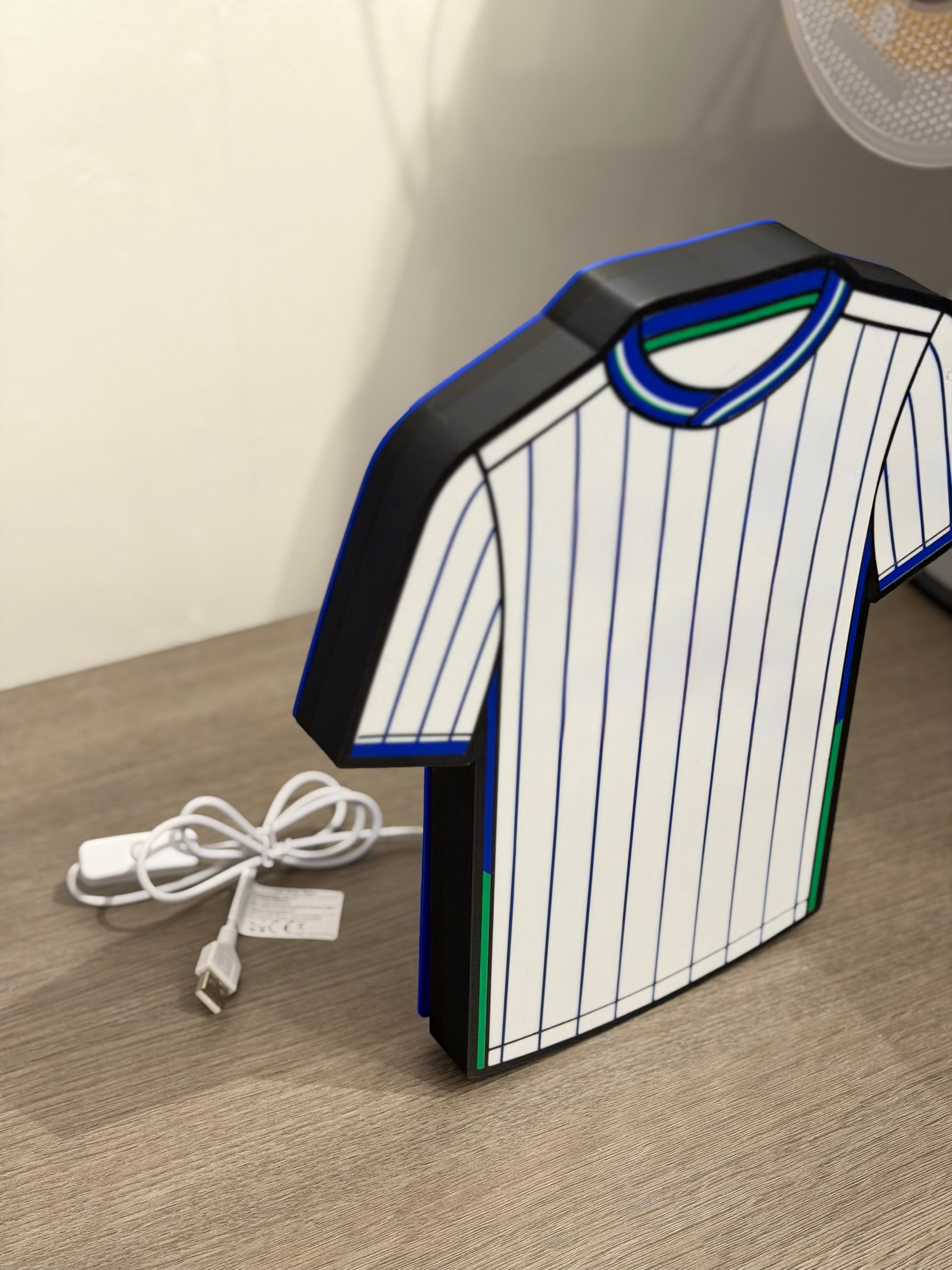 Tranmere Rovers Football T-Shirt LED Light Box