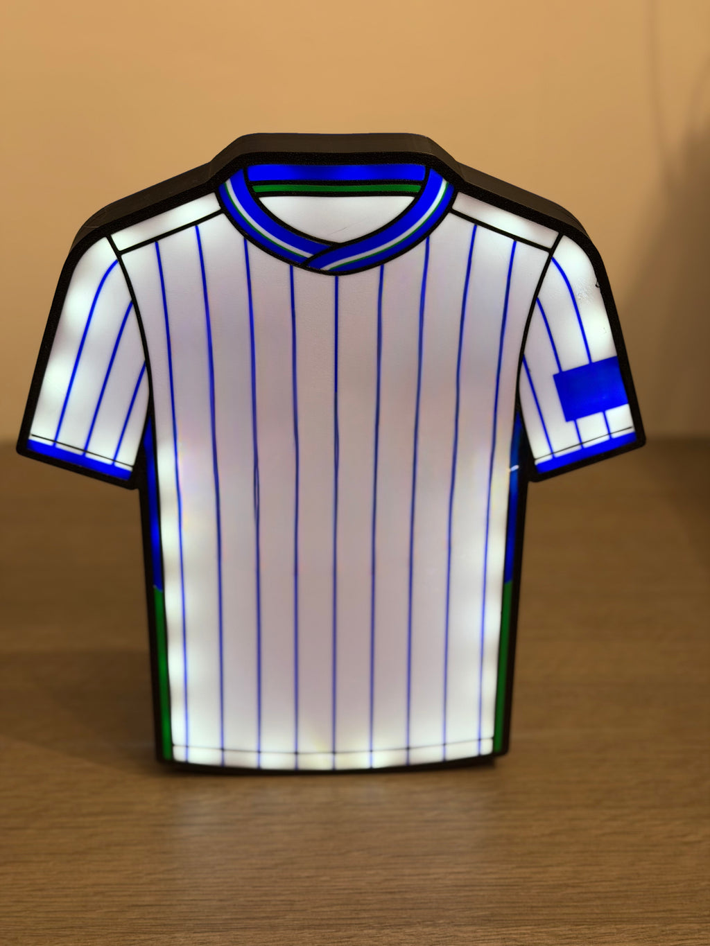 Tranmere Rovers Football T-Shirt LED Light Box